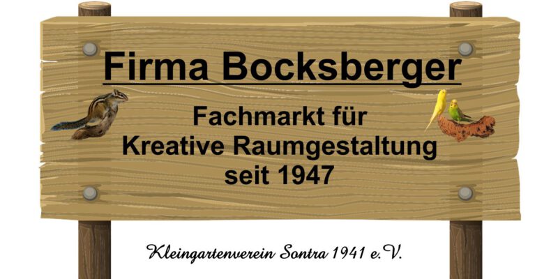 Firma Bocksberger
Fachmarkt für
Kreative Raumgestaltung
seit 1947